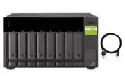 QNAP TL-D800C 8-bay desktop USB-C 3.1 Gen2 10Gbps JBOD expansion unit with a 1-meter USB-C to USB-A 3.1 Gen2 cable./2 Years WTY