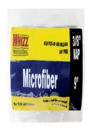 Whizz 72913 Blue/White Microfiber Cage Paint Roller Cover 9 W x 3/8 Nap in.