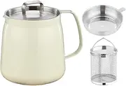 FytStycale 1.5L/50L Oil Strainer Pot Made of 304 Stainless Steel, Large Capacity, Multi-Purpose Household Deep Frying Basket, Cooking Container