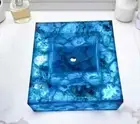 24" Square Agate Stone Bathroom/Kitchen Sink Vanity Handmade Gemstone Bath Decor