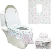 30 Pack Disposable Toilet Seat Covers, Individually Wrapped Toilet Seat Shields, Potty Shields, Portable Individually Wrapped Travel Essentials for Kids Potty Training, Public Restrooms, Road Trip