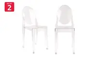 Set of 2 Matt Blatt Philippe Starck Victoria Ghost Chairs Replica (Clear)