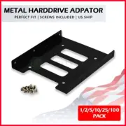 Lot 1-100 2.5" SSD HDD to 3.5" Mounting Adapter Bracket Tray Dock for PC Holder