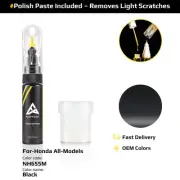 Touch Up Paint For Honda All Models NH655M Black With Polish Paste