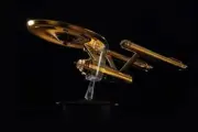 Eaglemoss STAR TREK 18k Gold Plated USS Enterprise NCC-1701 XL In Hand CIB STNG