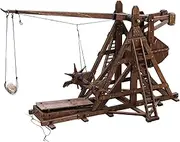 YAQUMW 3D Wooden Puzzle for Adults The Counterweight Trebuchet Europe Medieval Siege Chariot Catapult Weapons DIY Wood Model Kits STEM Projects Toys Boys/Girls