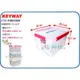 =海神坊=台灣製 KEYWAY KT120 好運密封整理箱 滑輪整理箱 掀蓋收納箱 密封箱 防潮箱 矽膠 附蓋12.5L