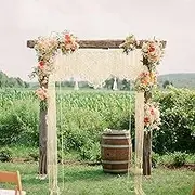 kiido Large Macrame Wall Hanging Boho Wedding decor For Arbor/Arch Doorway Curtain Photo Backdrop Bohemian Home Geometric Art Decor Beautiful Room Decoration -55" W x 78" L