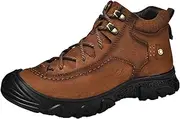 [SDEQA] Men's Waterproof Hiking Boots Lightweight Walking Ankle Boots Comfortable Outdoor Durable Trekking Camping Boots