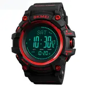 1358 3ATM Waterproof Smart Watch Pedometer Barometer Thermometer Altimeter Compass Outdoor Climbing Smart Bracelet RED COLOR