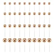 40 PCS Cake Toppers Gold Ball Cupcake Toppers Cake Decorations for6978