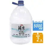 H2O WATER純水5800MLX2入/箱(值得信賴的純水)X4箱