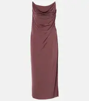 [Alex Perry] Alex Perry Draped jersey corset dress AU 14 red