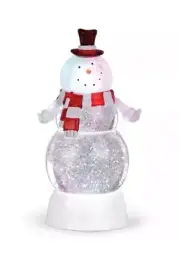 NAPCO LED Christmas Snowman Snow Globe. NEW