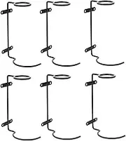 6pcs Wall Mounted Wine Racks Red Wine Display Holder Metal Organizer for Kitchen Living Room Bar