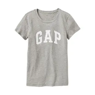 咩兒美國代購💗GAP 女款 淺灰色白字logo字母短T