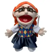 Jeffy Hat Hand Puppet Jeffy Plush Doll Cosplay Toy Game Soft Stuffed Doll Kids Xmas Gifts -NMAOV I