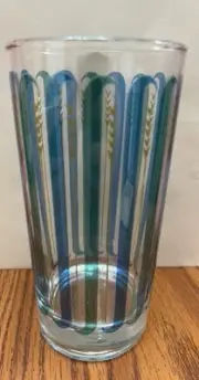 Libbey Glassware Sea Garden Clear Atomic Pattern MCM Set Of 8 New In Box