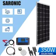 350W Solar Panels Kit 12V 350 Watt Mono Caravan Camping Power Charging Battery