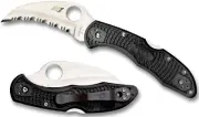 SPYDERCO NUMBERED Tasman Salt 2 Serr 100% Rustproof H-1 Blade Black FRN C106SBK2