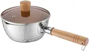 Yukihira Saucepan Traditional Japanese Yukihira Pot Milk Sauce Pan Wooden Handle