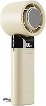 Quiet Portable Handheld Fan, 6-12h Working Time, Speed(1-100), USB Rechargeable, LED Display, for Women Men Travel Camping Outdoor