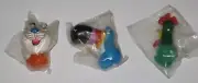 KELLOGG'S FINGER PUPPET SET - TONY, TOUCAN SAM & CORNELIUS - 1990's New Sealed