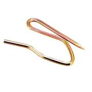 Curtain Hooks Metal Pin-On Drapery Hooks for Window Curtain Bronze Tone 10 Pcs