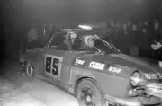 Gerard Larousse Robert Yschard NSU Wankel spider 1967 Rally Car Old Photo 1