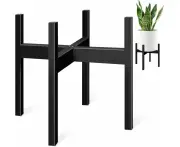 Metal Plant Stand (13 Inch) Thickened Sturdy Plant Stand for Indoor and Outdoor Plants Medieval Black Corner Plant Stand for Patio Home Outdoor Decor