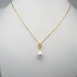 NATURAL PEARL NECKLACE FOR WOMEN, DROP-SHAPED PENDANT, SIMPL