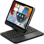 Ipad Mini 6 Magnetic Case With Keyboard 8.3 Inch 6th Generation 360 Rotatable Touchpad Backlit Keyboard Slim Protective Cover Folio Trackpad Backlight