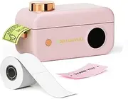 Label Maker Machine- Phomemo D50 Mini Label Maker with Cutter Thermal Label Printer for 3/4" to 7/8" Tape, Labeler for Home Organization, School, Office, Gift, Support iOS & Android