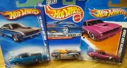 Hot Wheels Mopar Lot Of 3 '70 Plymouth AAR Cuda X2 & '70 Barracuda 1:64 Scale