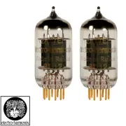 New Gain Matched Pair 2x Electro-Harmonix 12AT7 ECC81 Gold Pin Vacuum Tubes