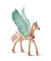 Schleich Bayala Decorated Unicorn Pegasus Foal Figure 70575 NEW