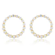 Georgini Large Circle of Life Gold Earrings