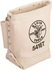 KLEIN TOOLS Multi Purpose Heavy Duty Canvas Nail/Hand Tool Belt Pouch Bag 5416T