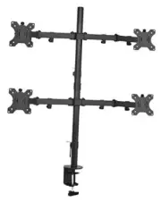 Quad 13 to 30 inch LCD Monitor Desk Mount, Fully Adjustable Stand Quad Mount