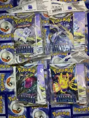 Pokémon TCG Silver Tempest Mini- Portfolios Sealed With Packs. 4 Pack.
