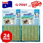 24pcs Drain Cleaner Stick Dropper Smell Clear Block Odor Free Quick Kitchen Tool