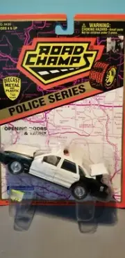 ROAD CHAMPS (6430) PLAIN POLICE CAR 1:43 SCALE DIECAST METAL MODEL