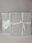 Pottery Barn Belgian Flax Linen Pillow Shams Set of 2 Soft Gray Standard NWOT