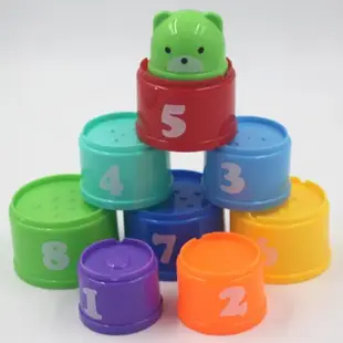 幼兒童嬰兒套圈疊杯 一周歲半男寶寶益智力玩具0-1-2-3歲早教女孩