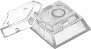 Instantly Custom Double-Layer Keycaps with Transparent Cover Cap for DIY Removable Stickers or Scraps of Paper Compatible with Cherry MX Switches (12Pcs-Transparent Botton)