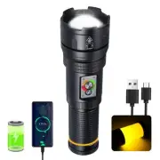 Rechargeable Flashlights 20,000 High Lumens,1500M LED Super Bright Tactical F...