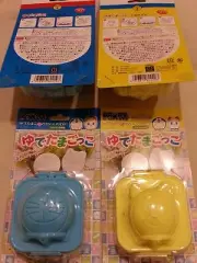 Lot of 2 New Doraemon and Dorami Egg Mold Bento Accessories - Made in Japan
