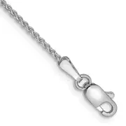 14K White Gold 6 Inch 1.25mm Spiga With Lobster Clasp Bracelet