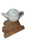 Teapot,25oz White Porcelain Teapot and milk jug Pure White, Crockery