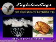 25 3" ROTISSERIE CHICKEN POULTRY ELASTIC TIES - STRING